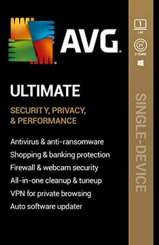 AVG Ultimate 2024 | Antivirus+Cleaner+VPN | 1 PC